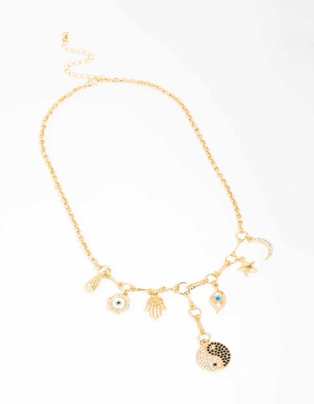 Gold Plated  Yin Yang Charm Necklace - Image 2