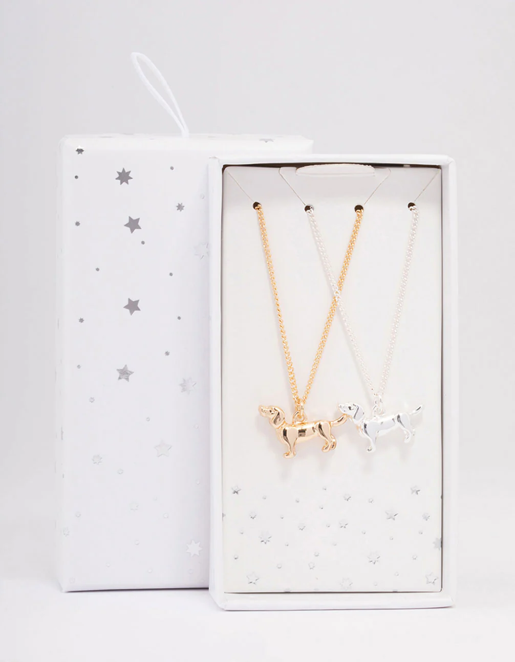 Mixed Metal 3D Dog Charm Necklace Pack - Image 2