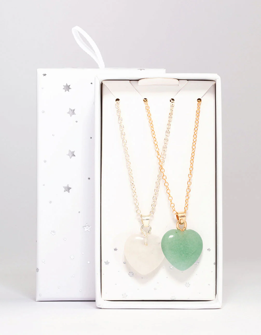Mixed Metal Semi-Precious Heart Necklace Pack - Image 2