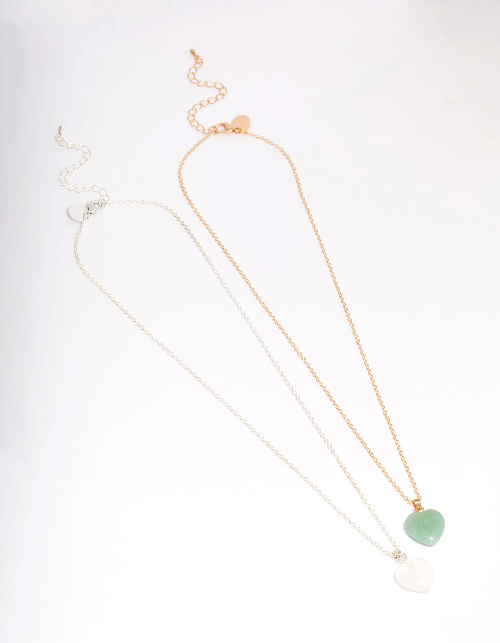 Mixed Metal Semi-Precious Heart Necklace Pack - Image 3