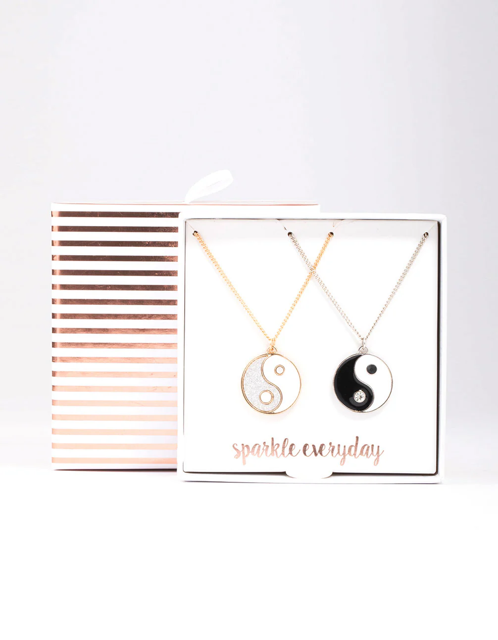 Mixed Metal Round Yin & Yang Necklace Pack - Image 2