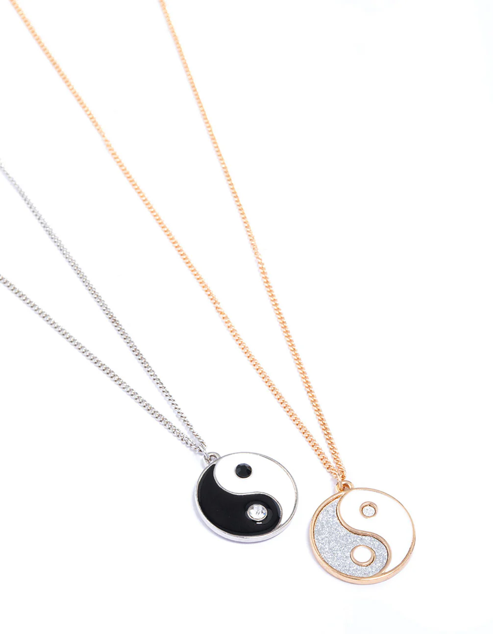 Mixed Metal Round Yin & Yang Necklace Pack - Image 3