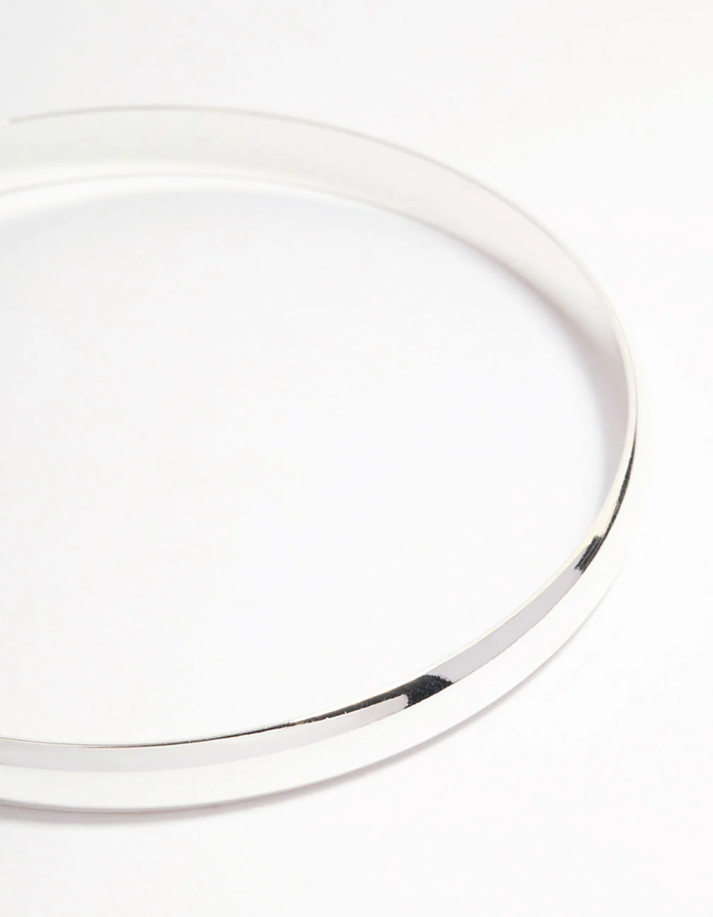 Silver Plated Clean Molten Bangle - Image 3