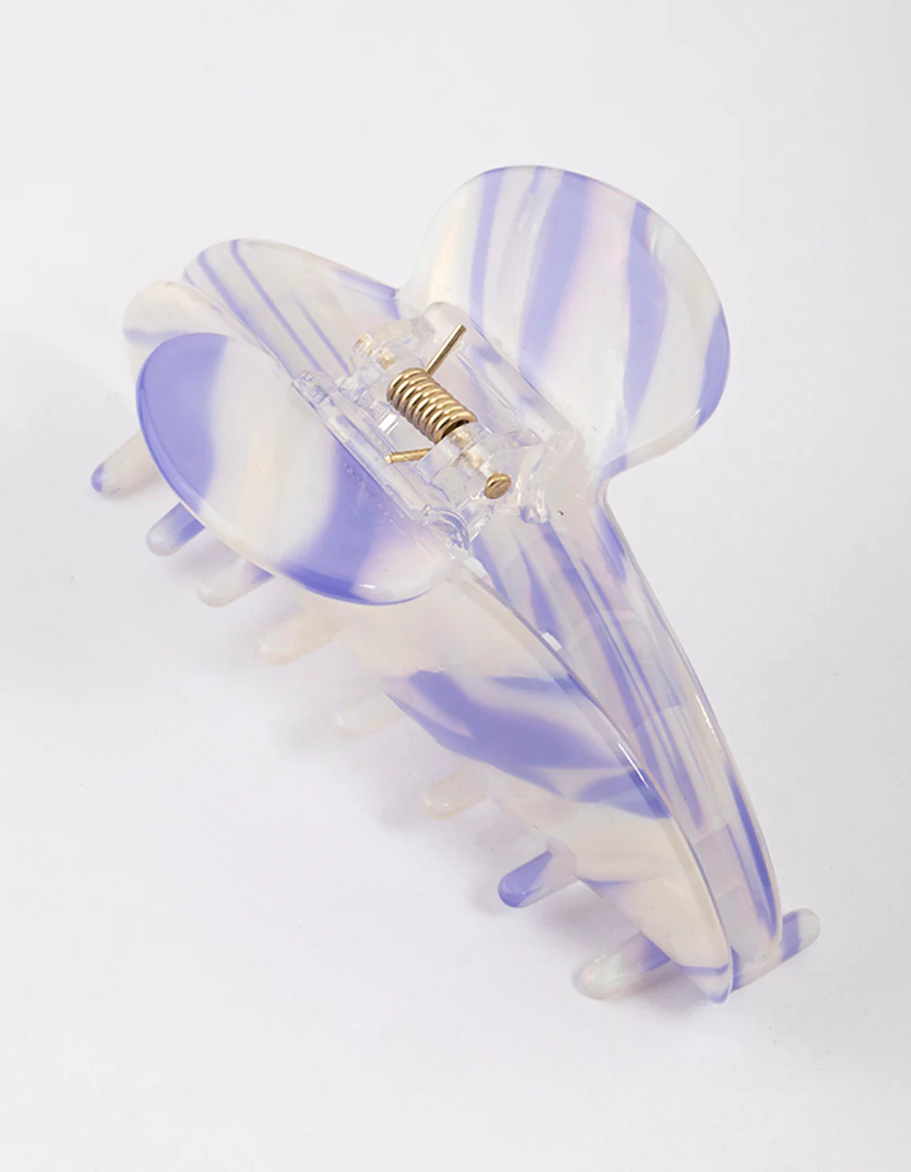 Acrylic Lilac Lunar Multi Clear Claw Clip - Image 3