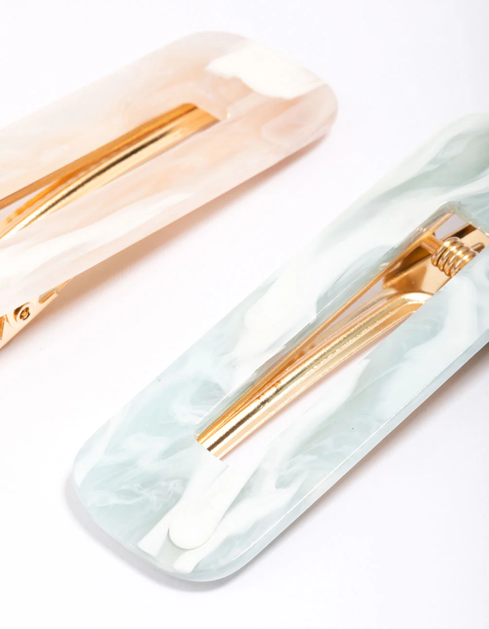Acrylic Marble Hair Clip Pack - Image 2