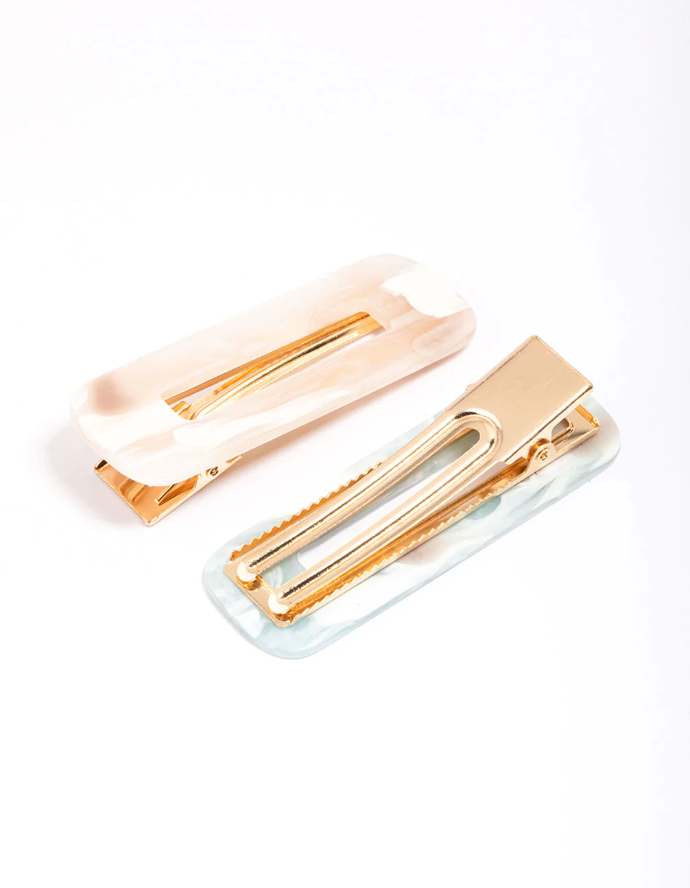 Acrylic Marble Hair Clip Pack - Image 3