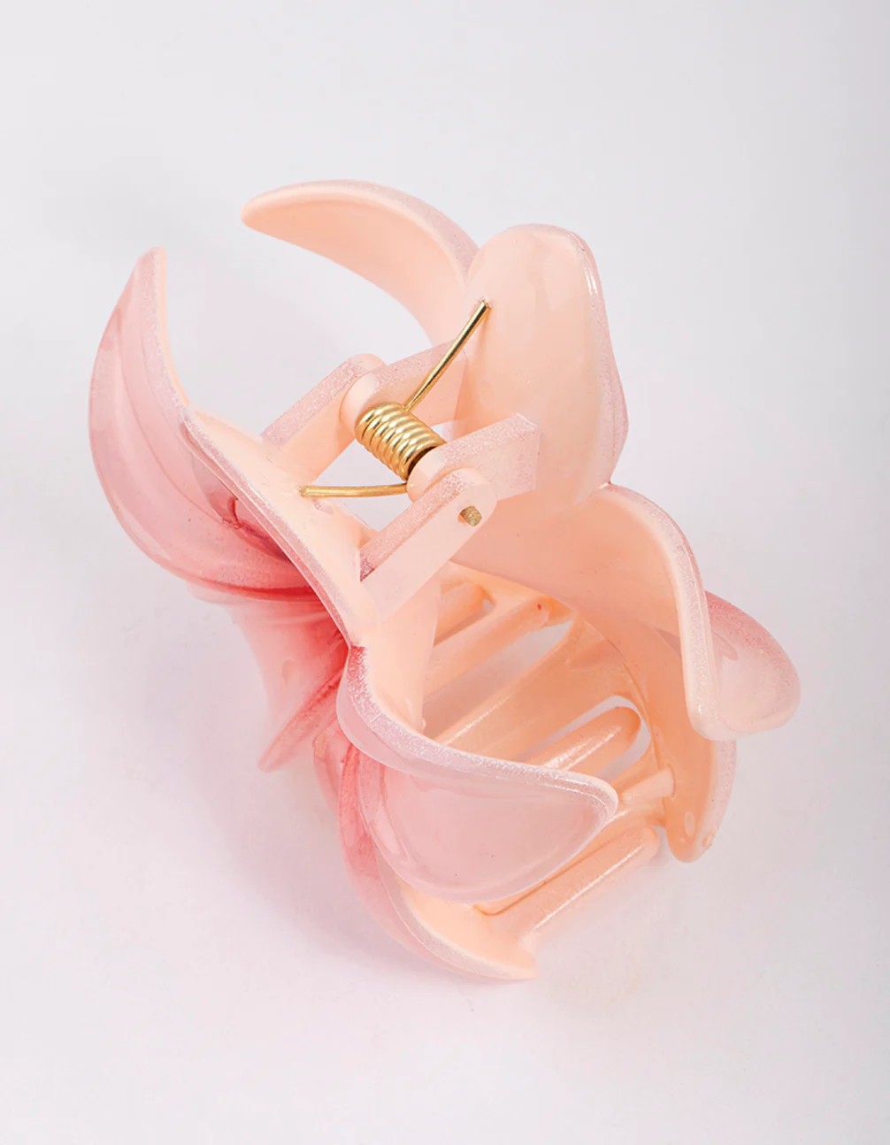 Acrylic Tropical Hibsicus Claw Clip - Image 3