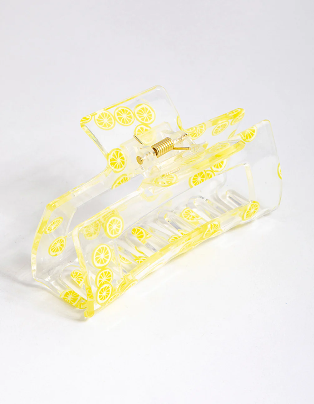 Acrylic Rectangle Lemon Claw Clip - Image 2