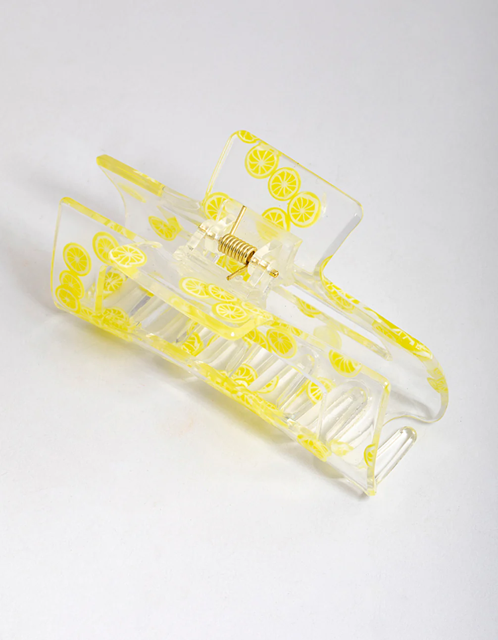 Acrylic Rectangle Lemon Claw Clip - Image 3