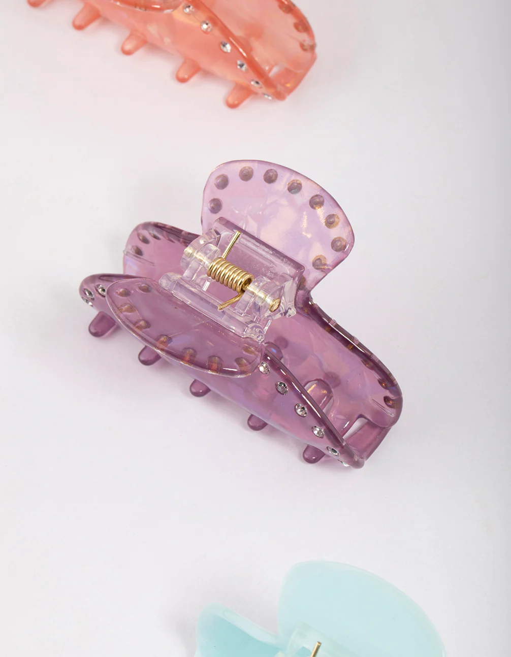 Acrylic Tiny Crystal Claw Clip Pack - Image 4