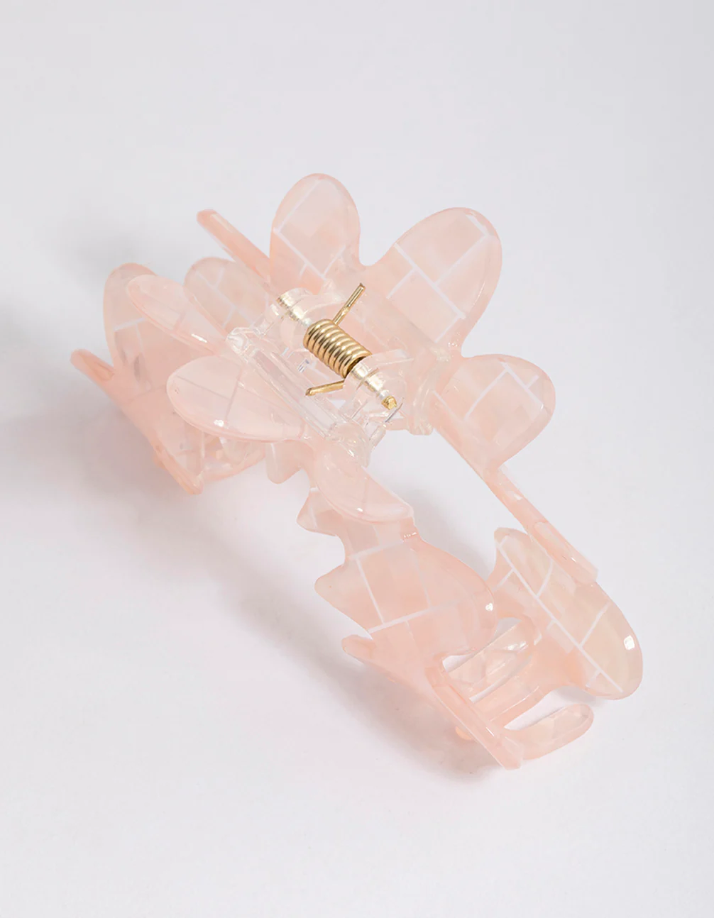 Acrylic Wavy Check Claw Clip - Image 3