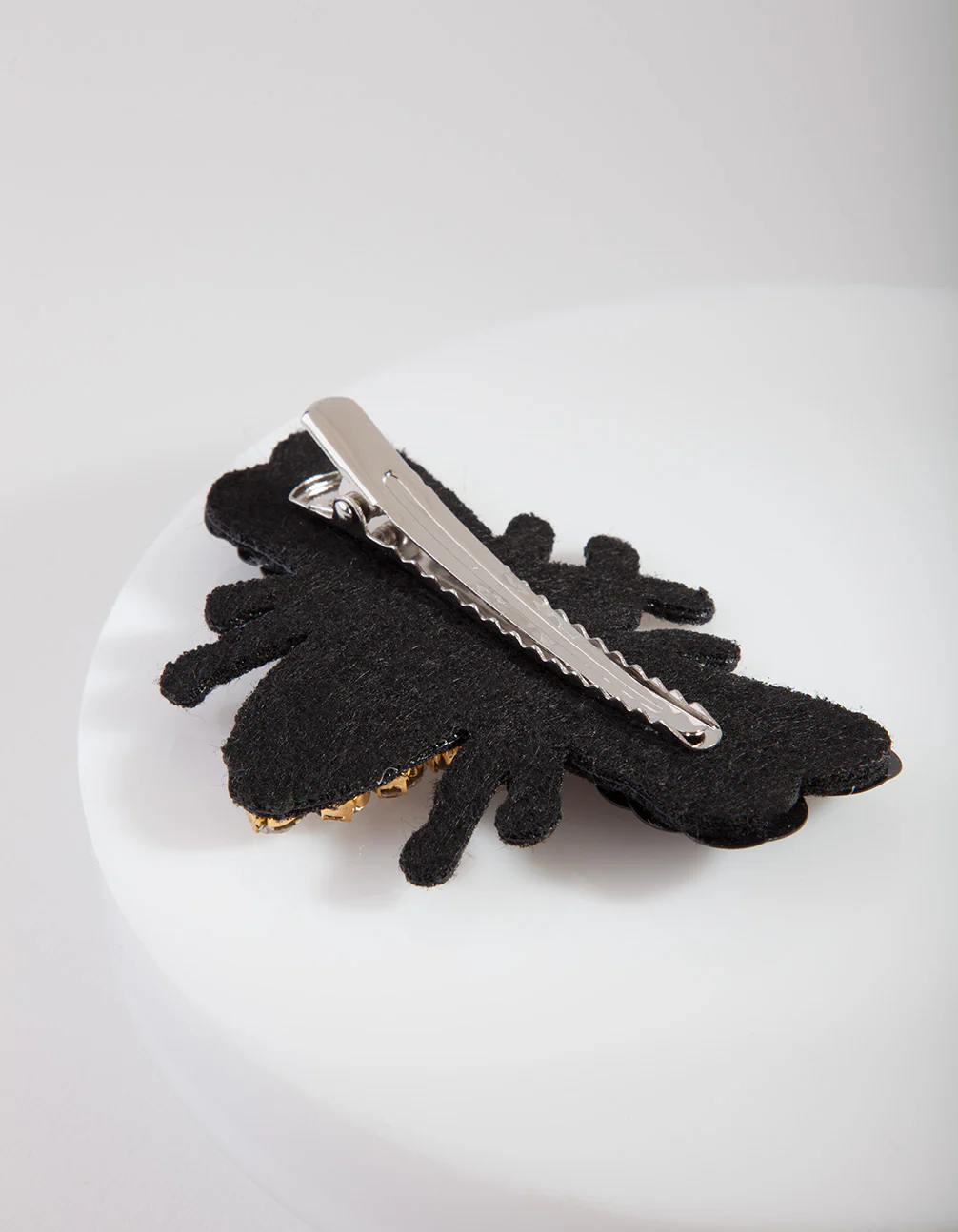 Crystal & Sequin Black Bug Clip - Image 2