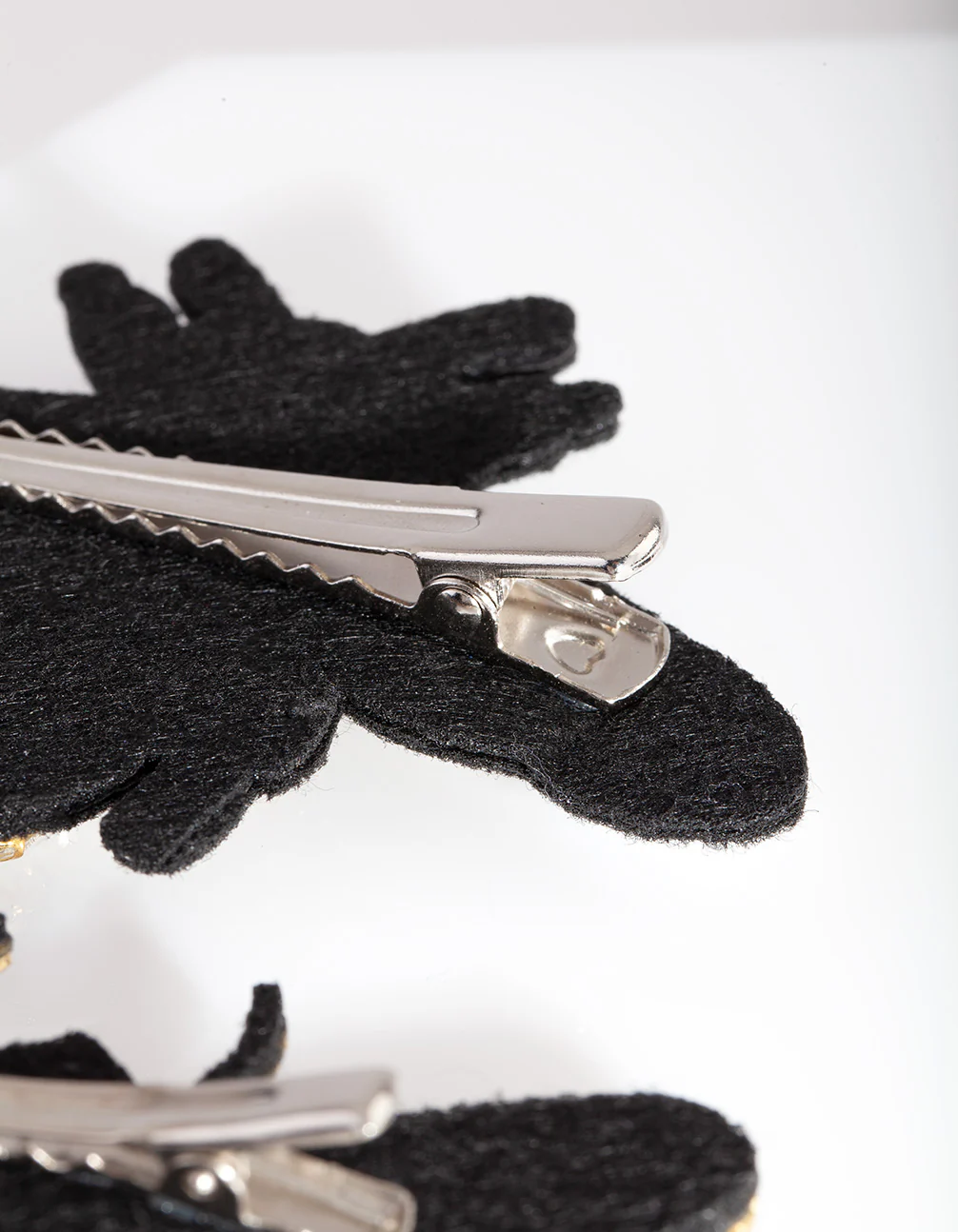 Black Sequin Bee Hair Clip Pack - Image 3