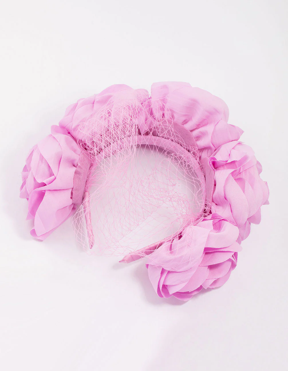 Fabric Rose & Knotted Headband - Image 3