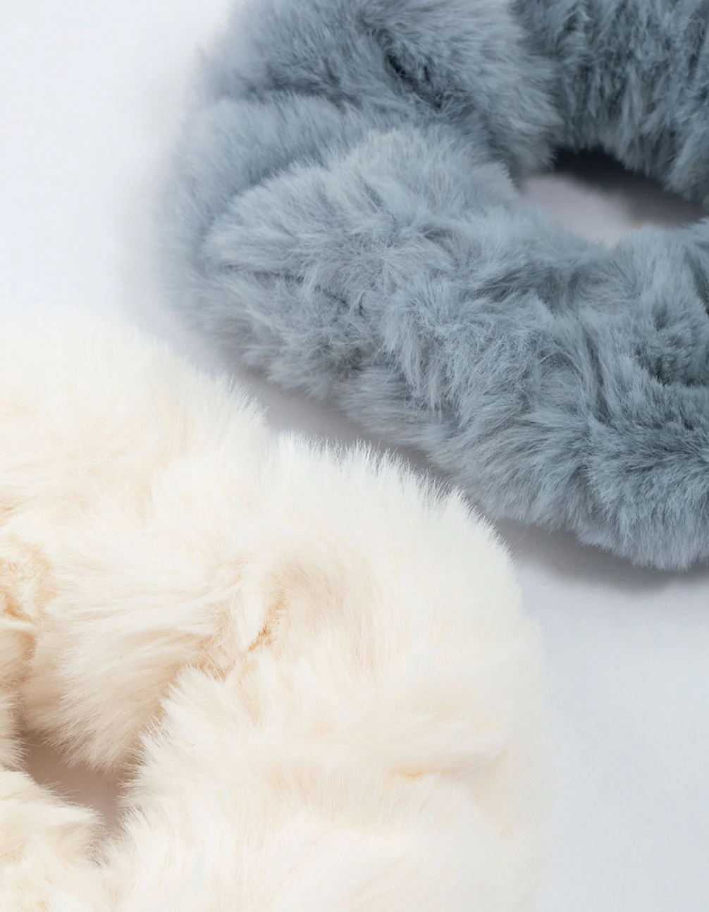 Fabric Faux Fur Scrunchie Pack - Image 2