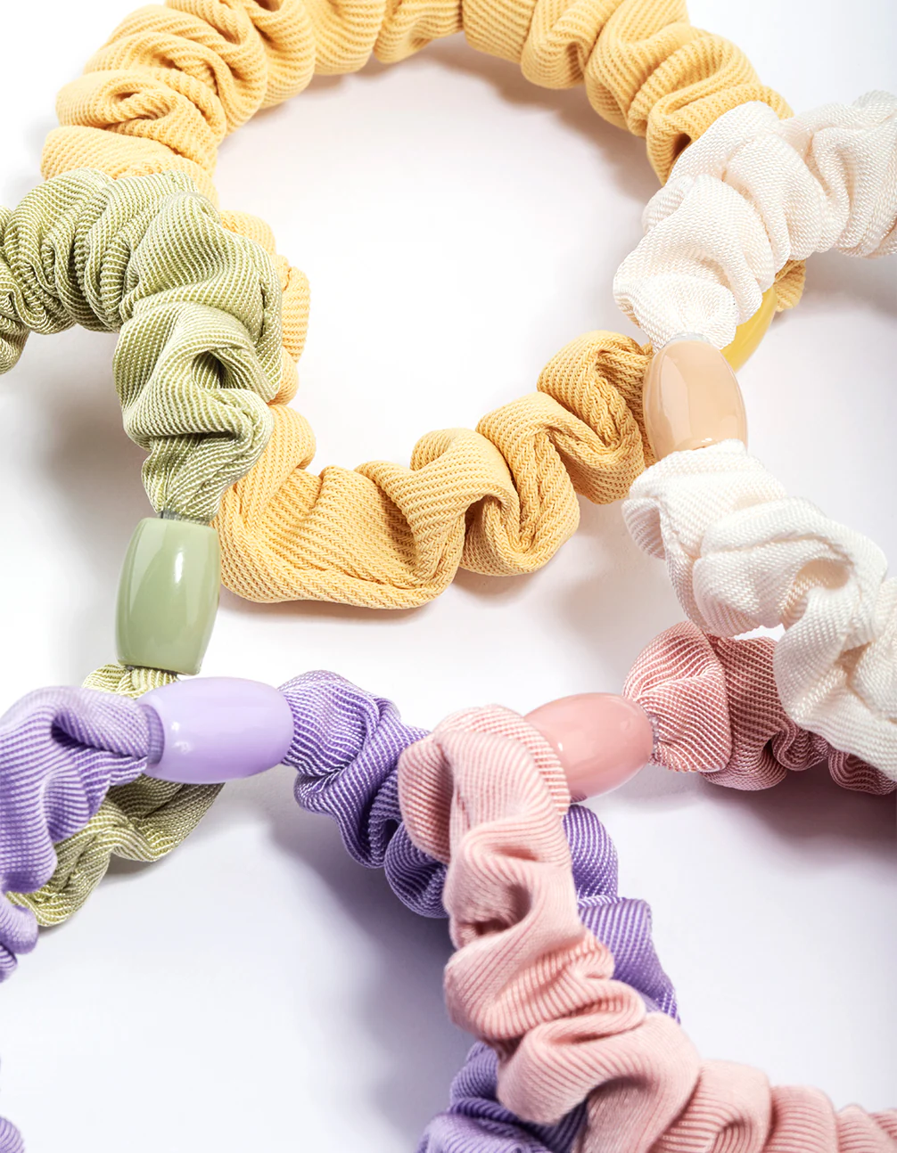 Fabric Mini Scrunchies 5-Pack - Image 2