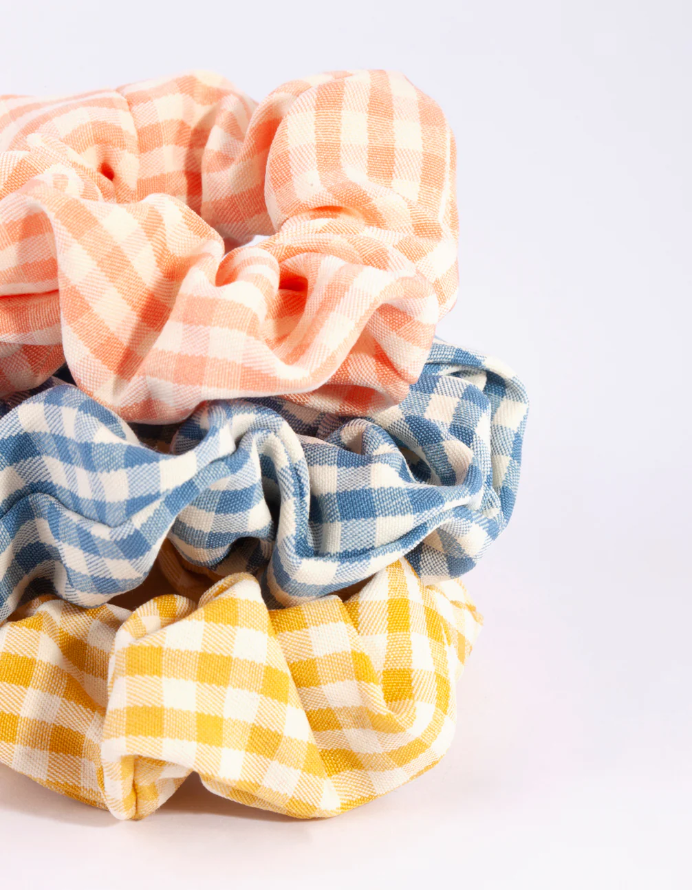 Mixed Gingham Scrunchie Pack - Image 2