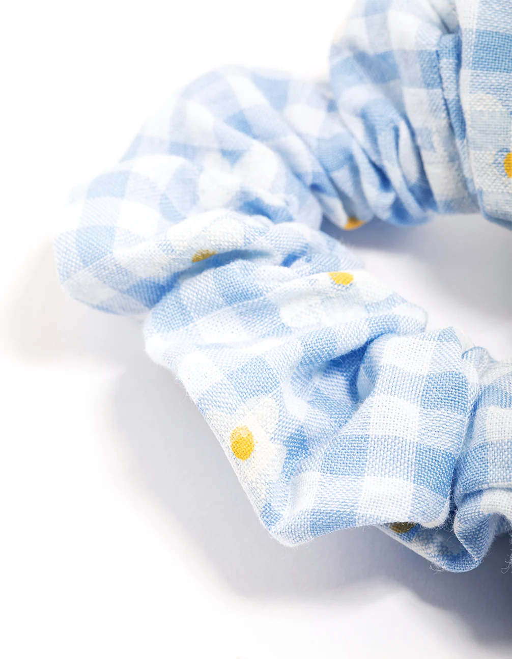 Fabric Mixed Checkered Pattern Scrunchie Pack - Image 3