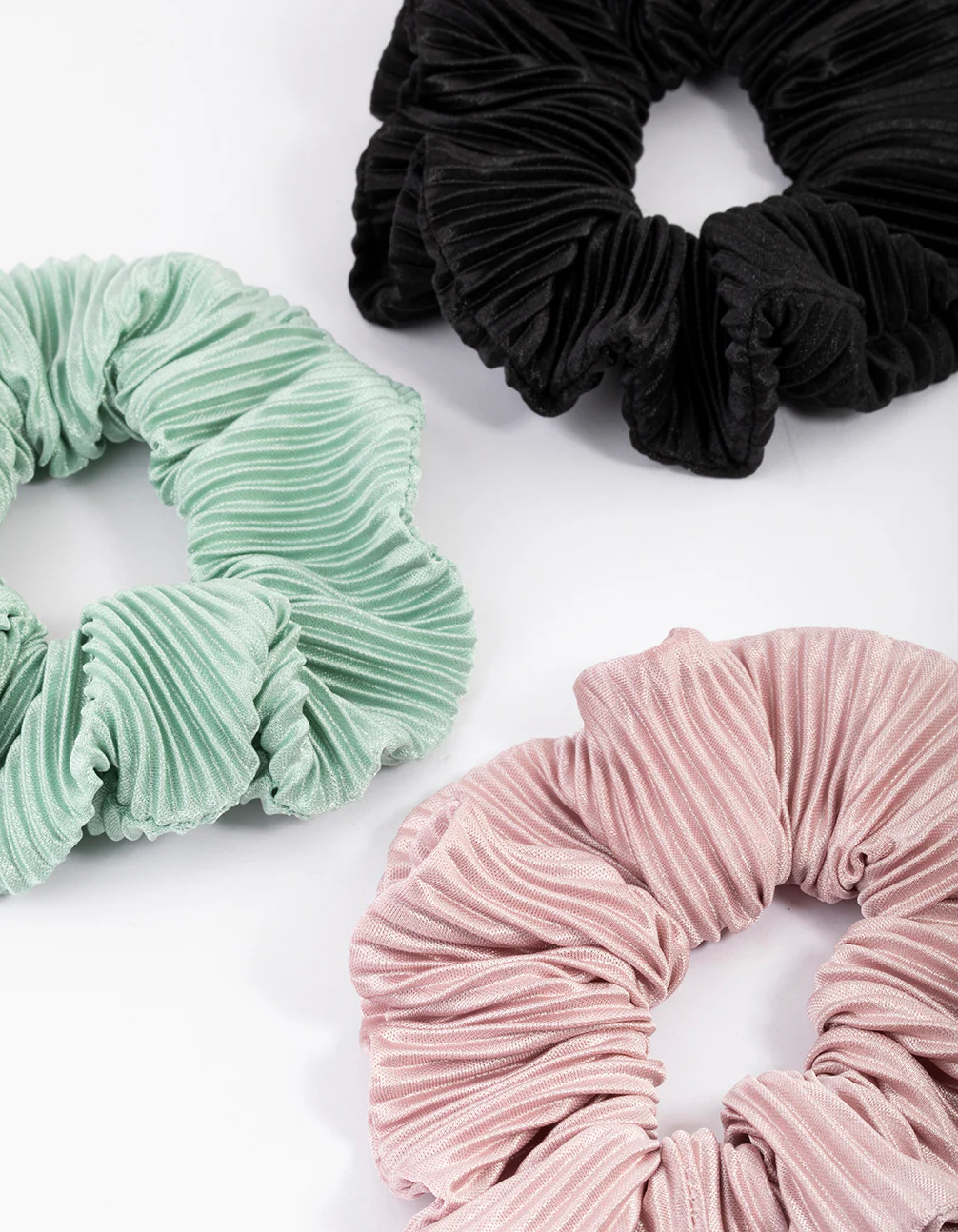 Fabric Plisse Scrunchie Pack - Image 2