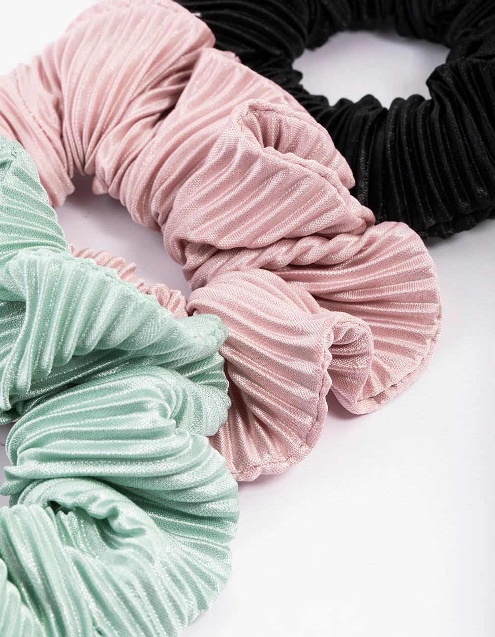 Fabric Plisse Scrunchie Pack - Image 3