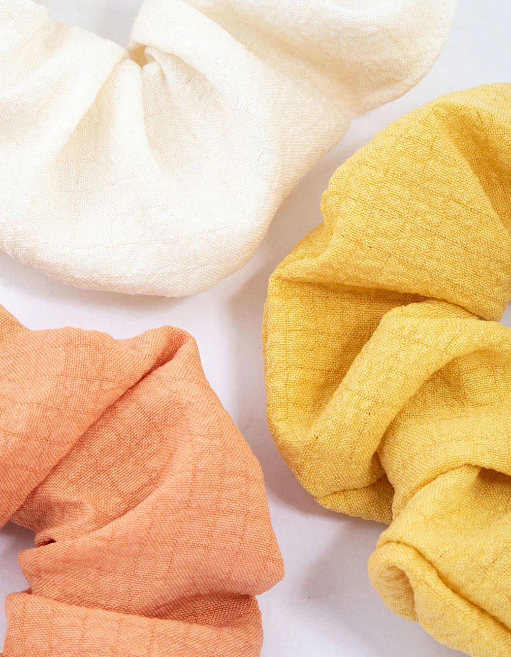 Fabric Texture Hair Scrunchie Pack - Image 2