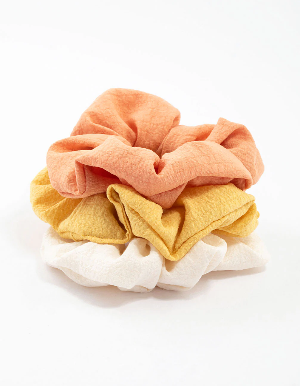 Fabric Texture Hair Scrunchie Pack - Image 3