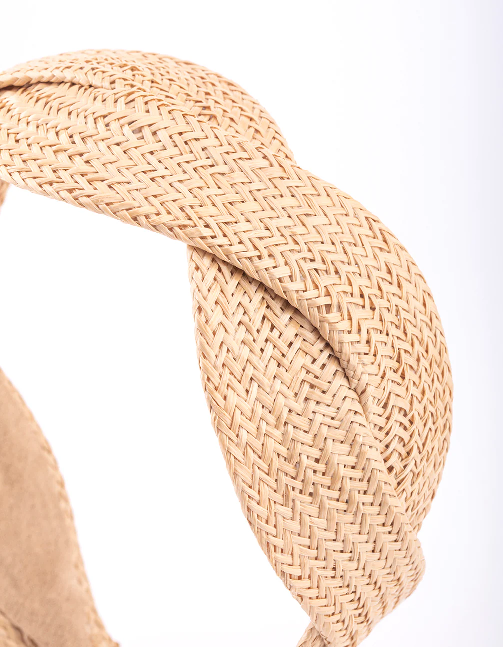 Nautral fabric Woven Twisted Headband - Image 2