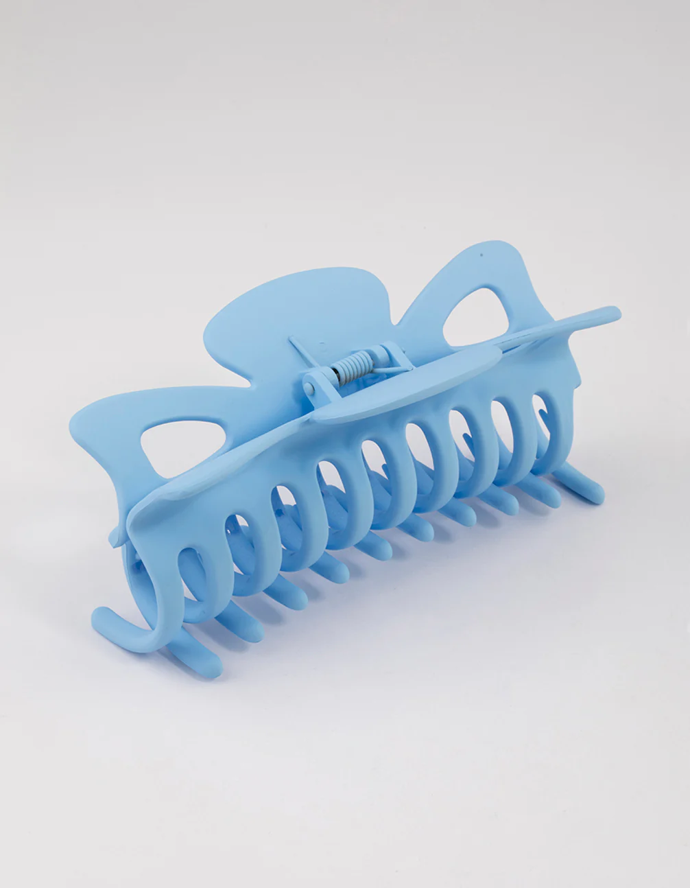 Blue Acrylic Triangular Cut Out Claw Clip - Image 2