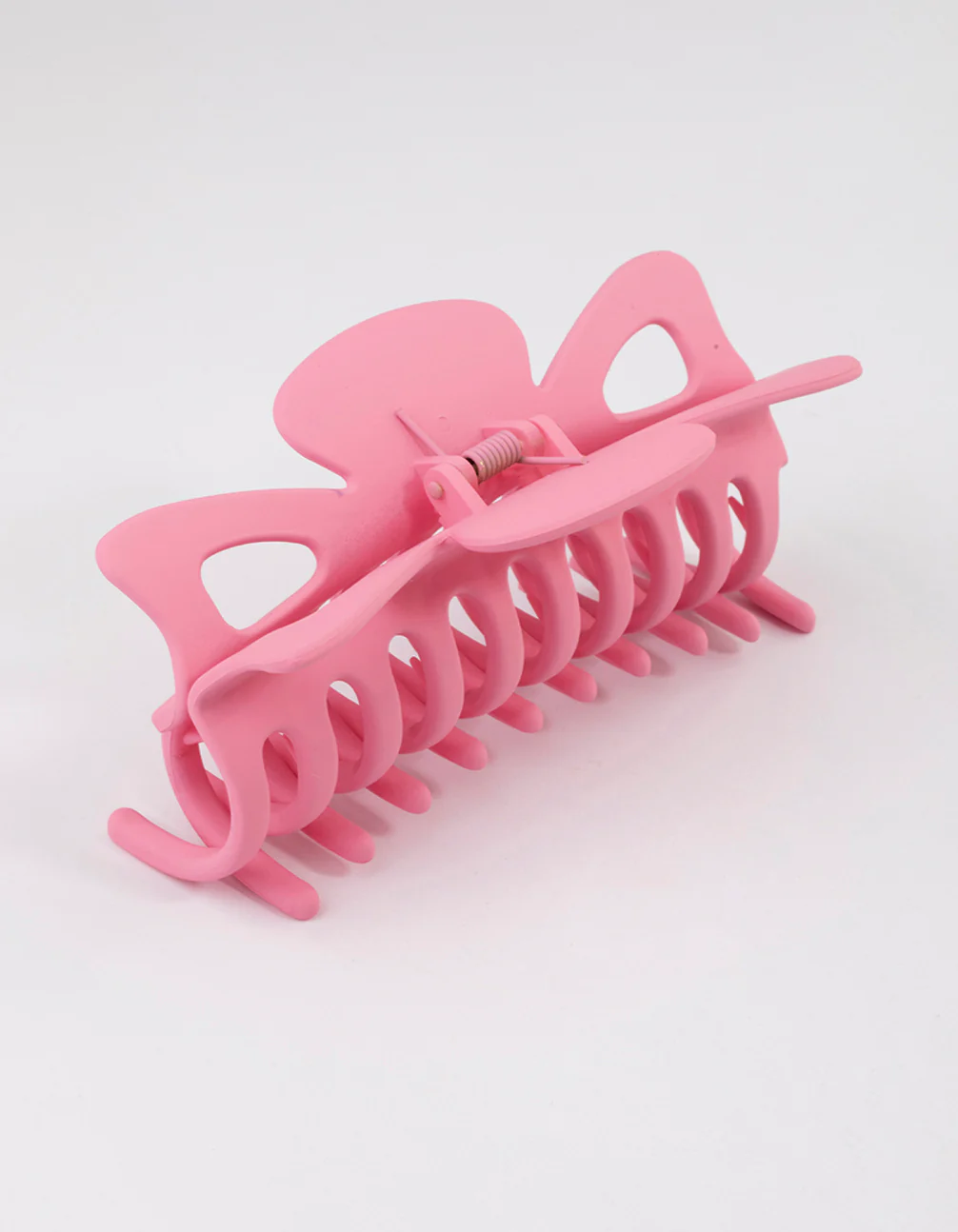Pink Acrylic Triangular Cut Out Claw Clip - Image 2