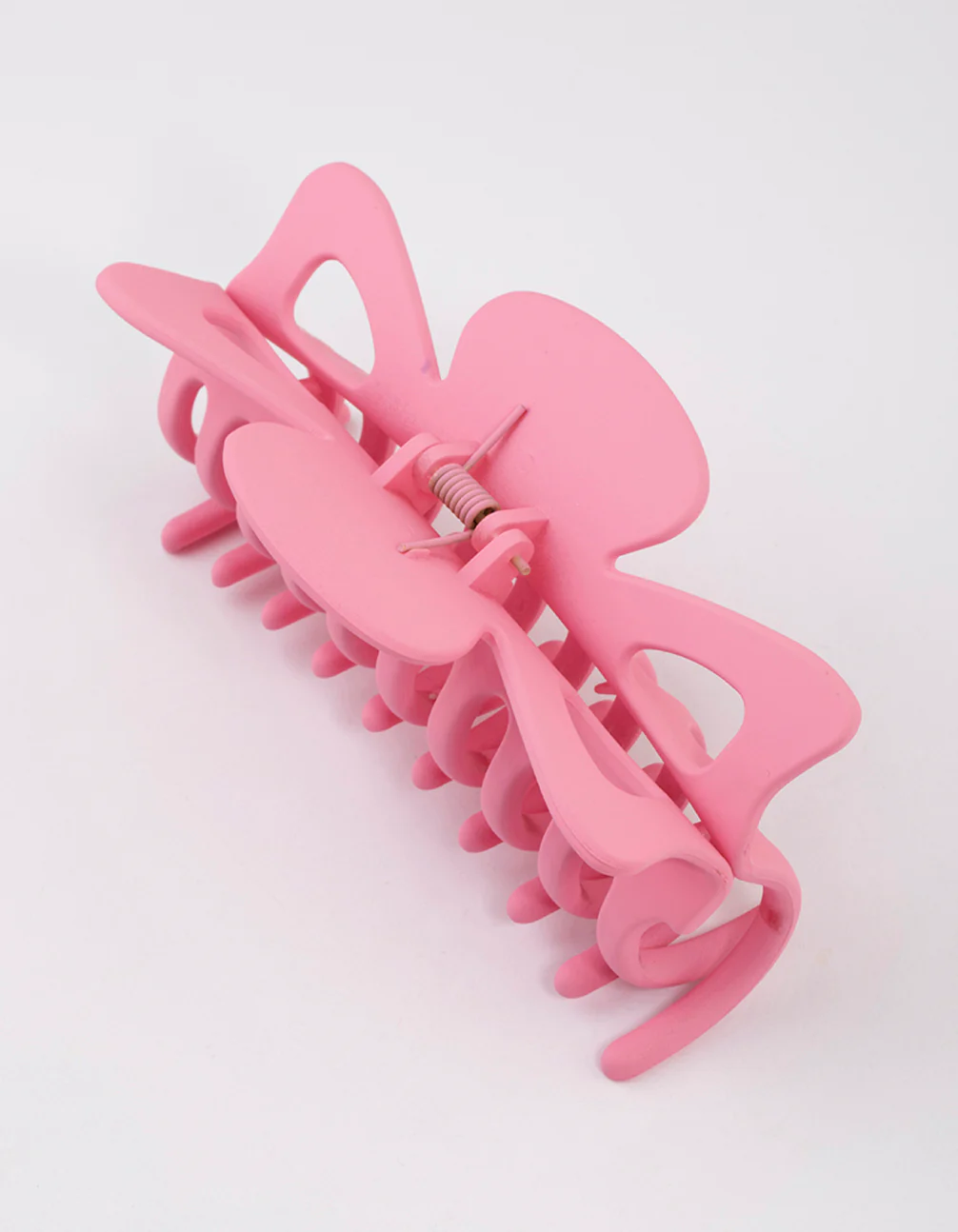 Pink Acrylic Triangular Cut Out Claw Clip - Image 3