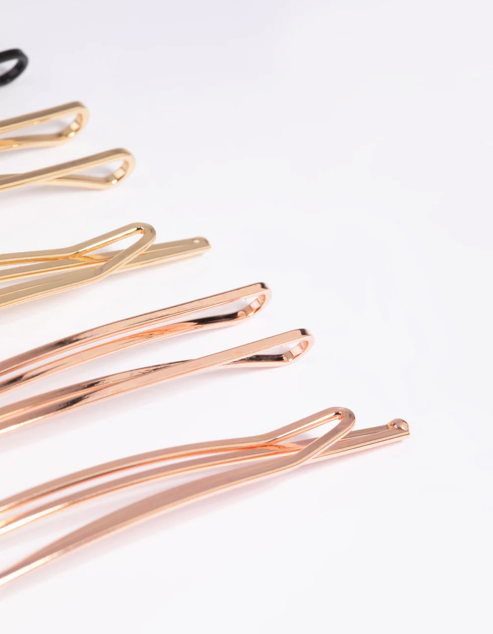 Mixed Metallic Hair Slide 6-Pack - Image 3