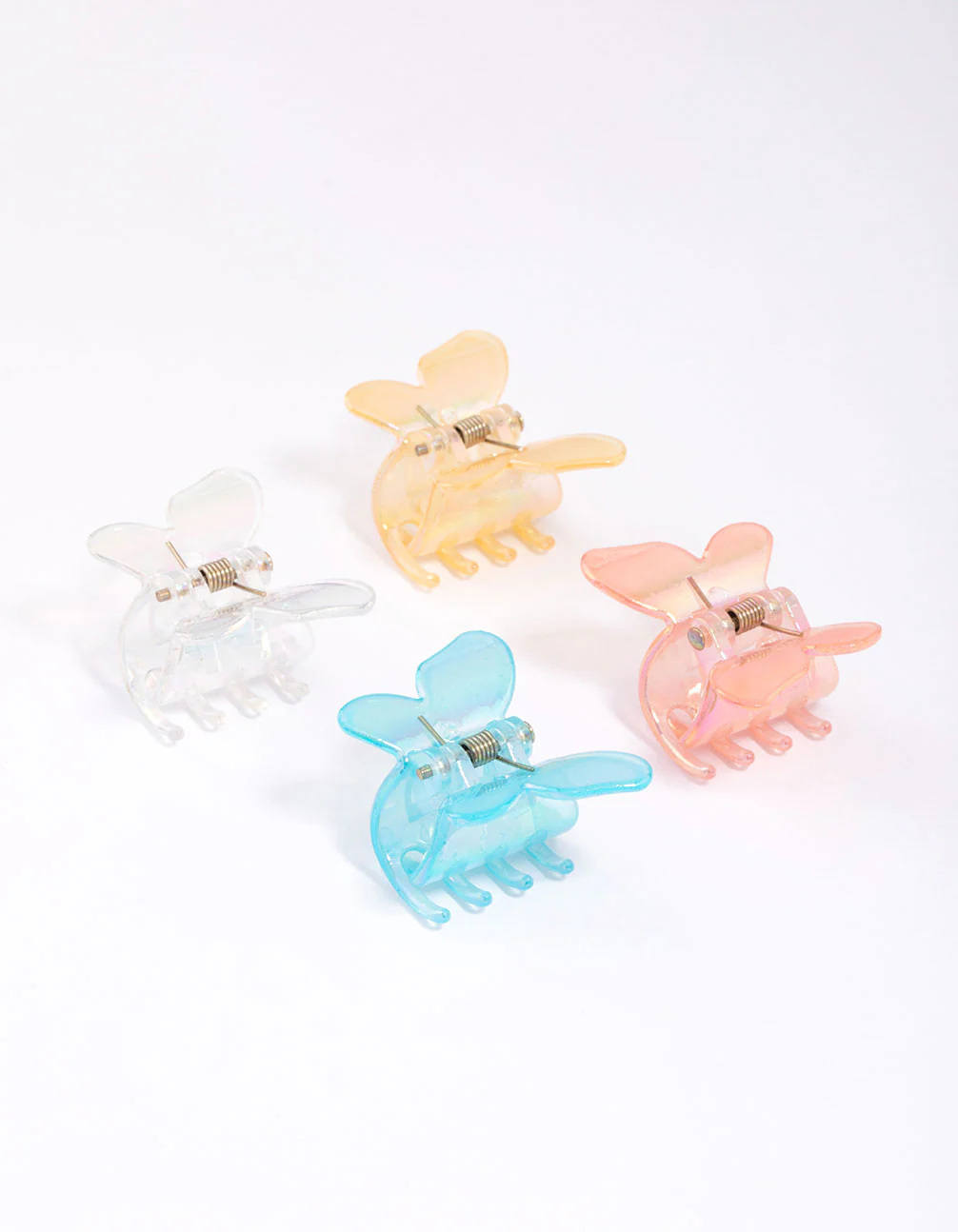 Plastic Butterfly Hair Claw Clip 4-Pack - Image 2