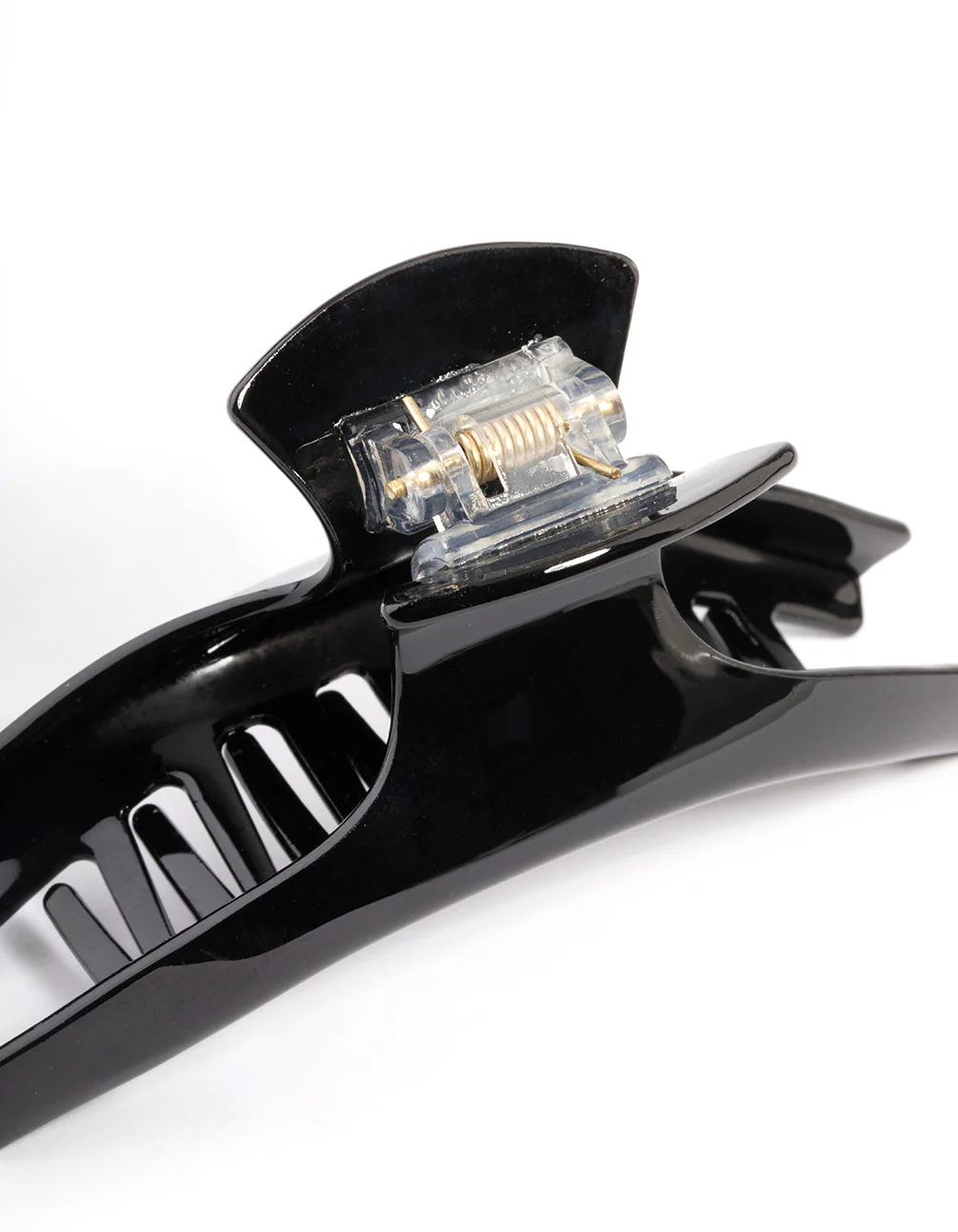 Black Concave Hair Claw Clip - Image 3
