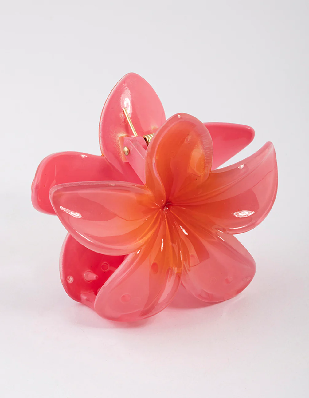 Pink Tropical Flower Claw Clip - Image 2