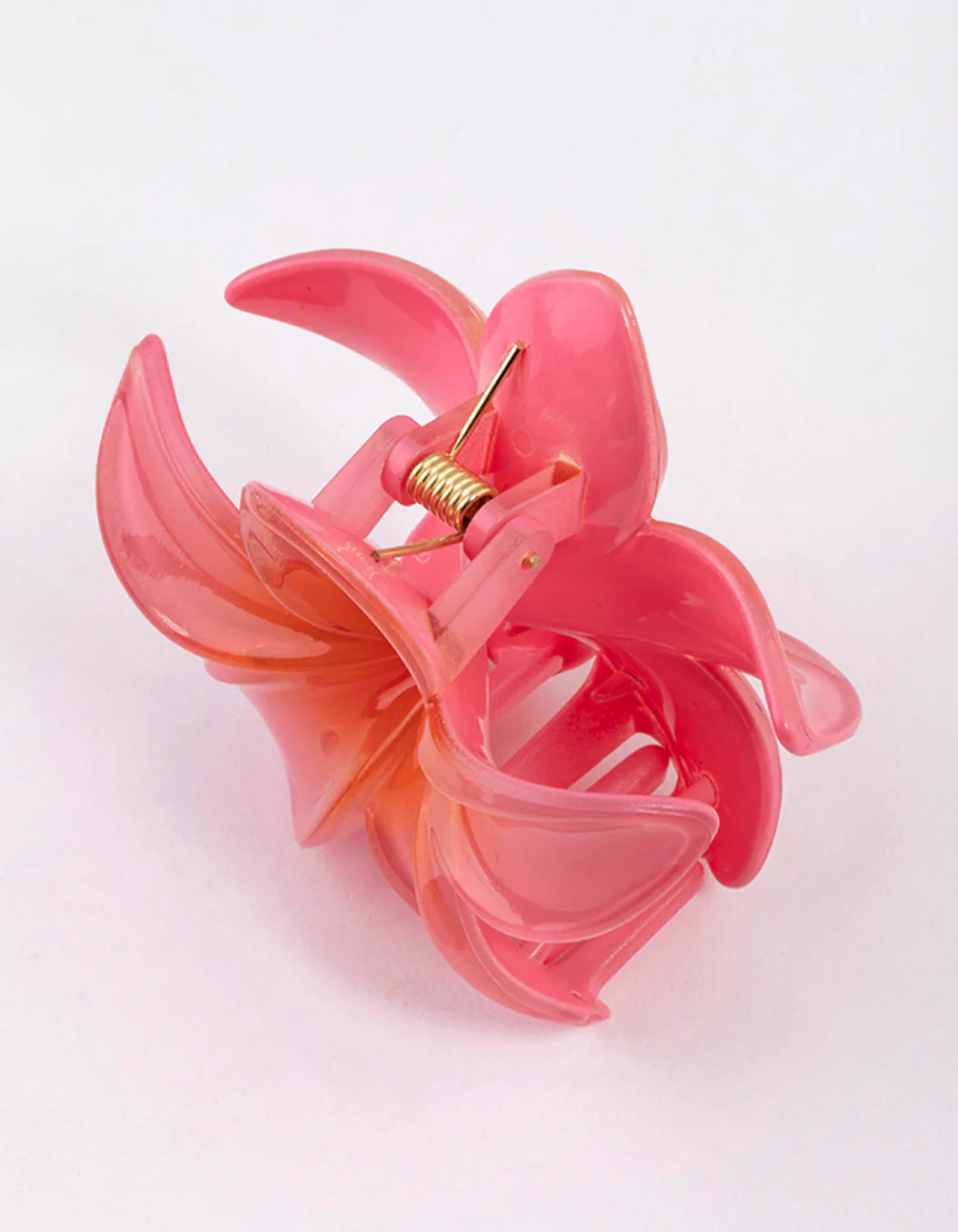 Pink Tropical Flower Claw Clip - Image 3