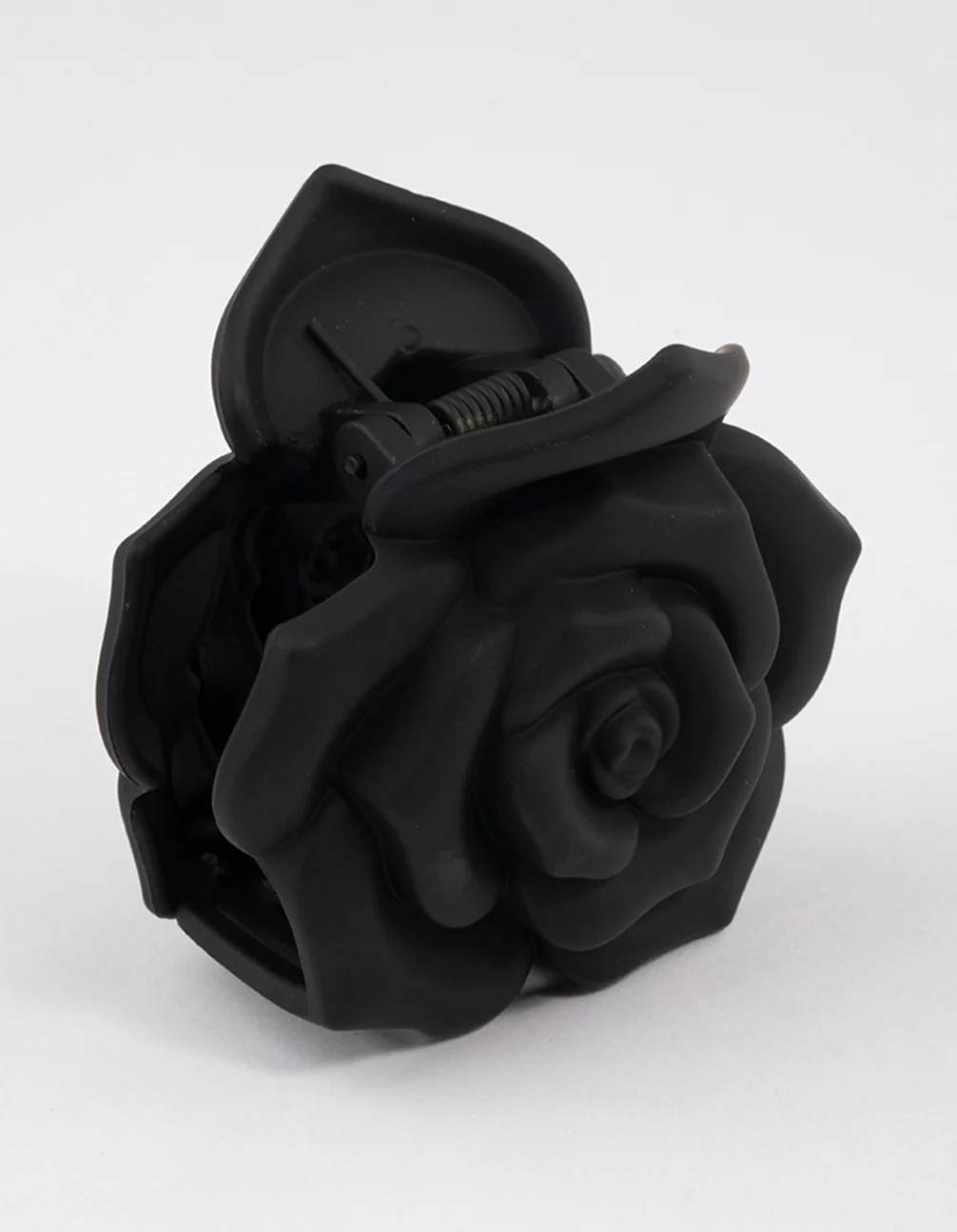 Plastic Romantic Black Rose Claw Clip - Image 2