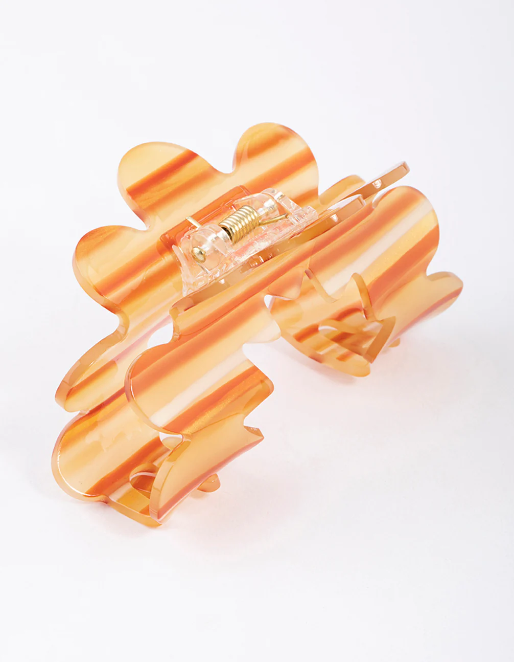 Plastic Orange Cut Out Claw Clip - Image 2