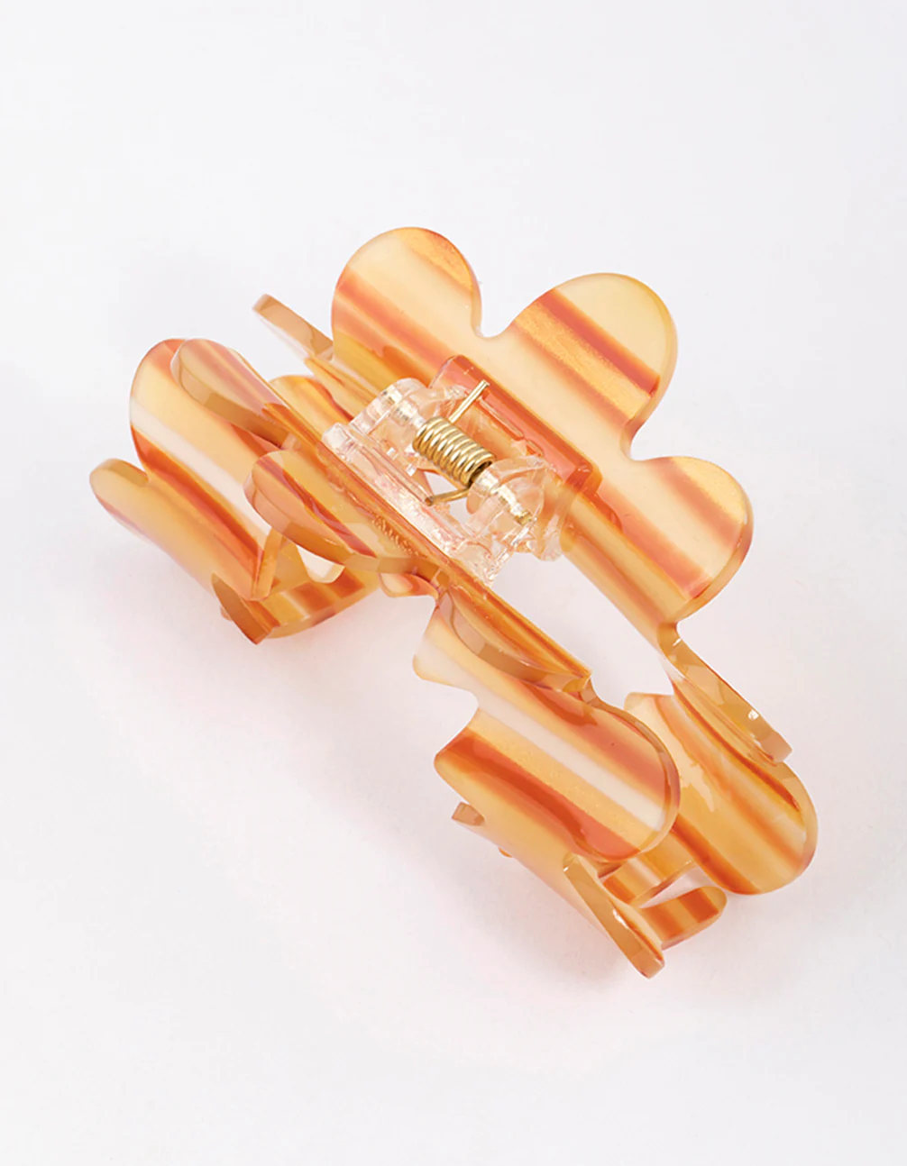 Plastic Orange Cut Out Claw Clip - Image 3