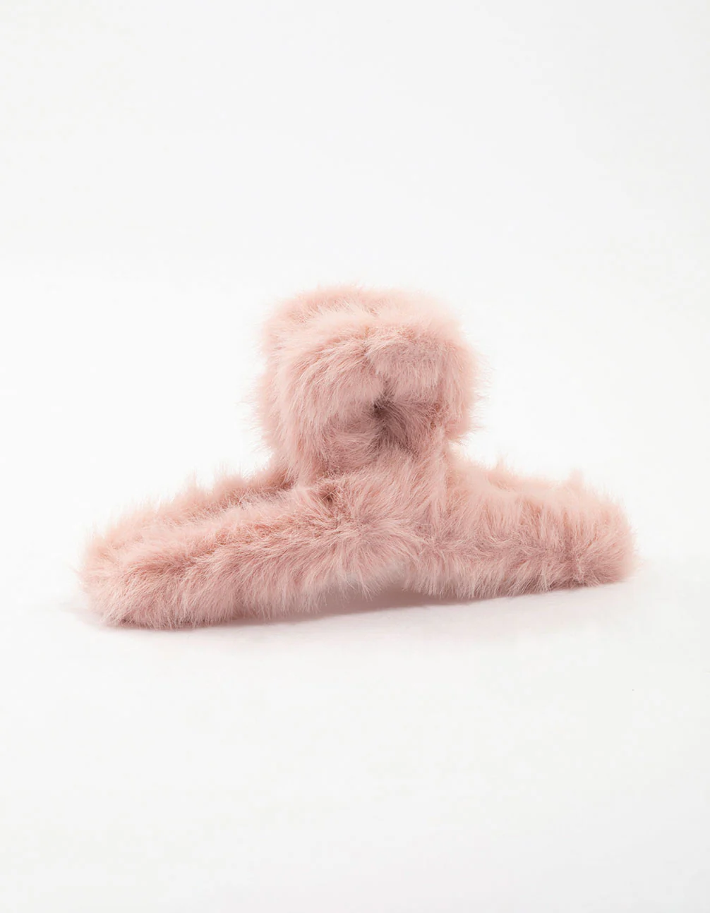Pink Ultra Fluffy Hair Claw Clip - Image 2