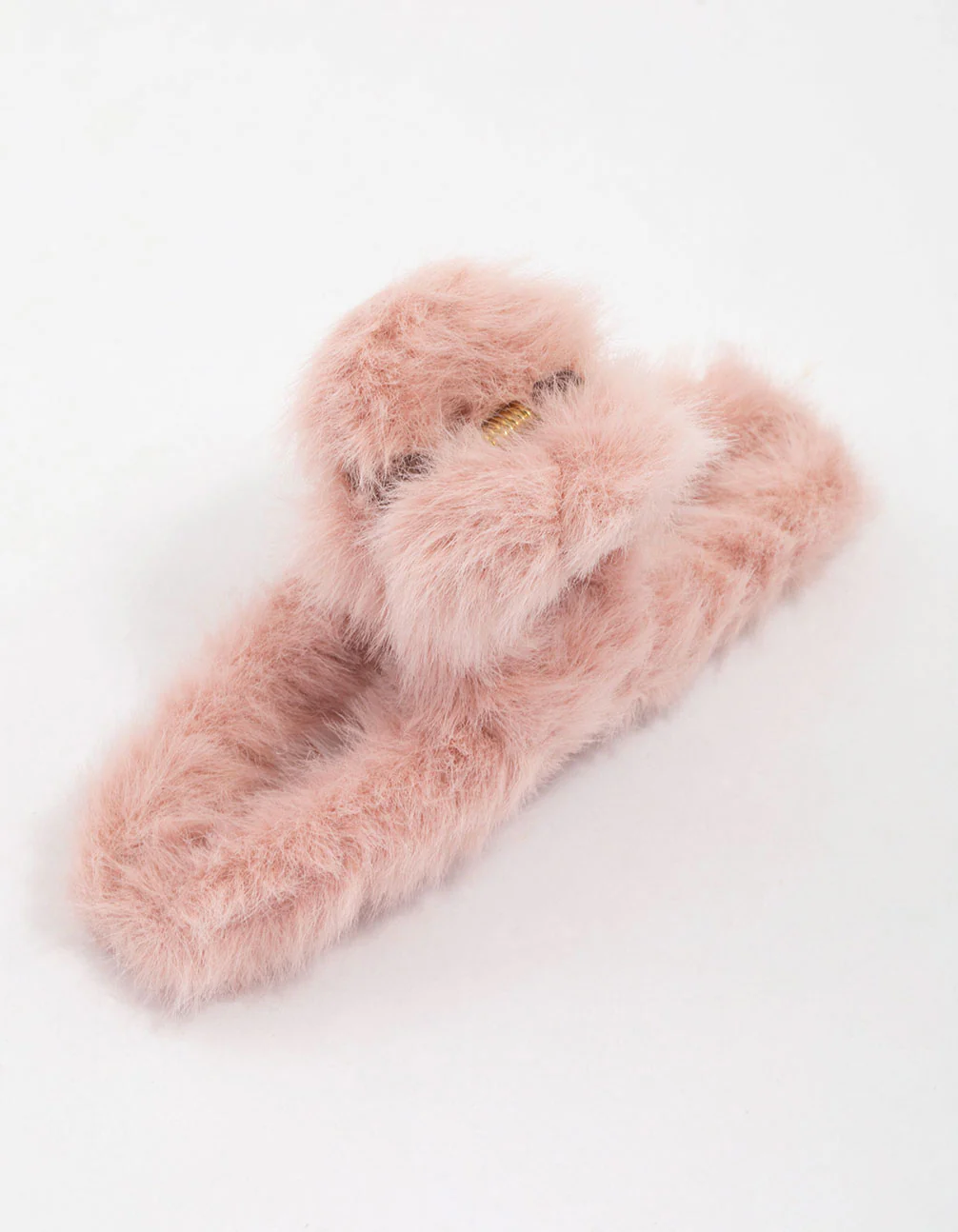 Pink Ultra Fluffy Hair Claw Clip - Image 3