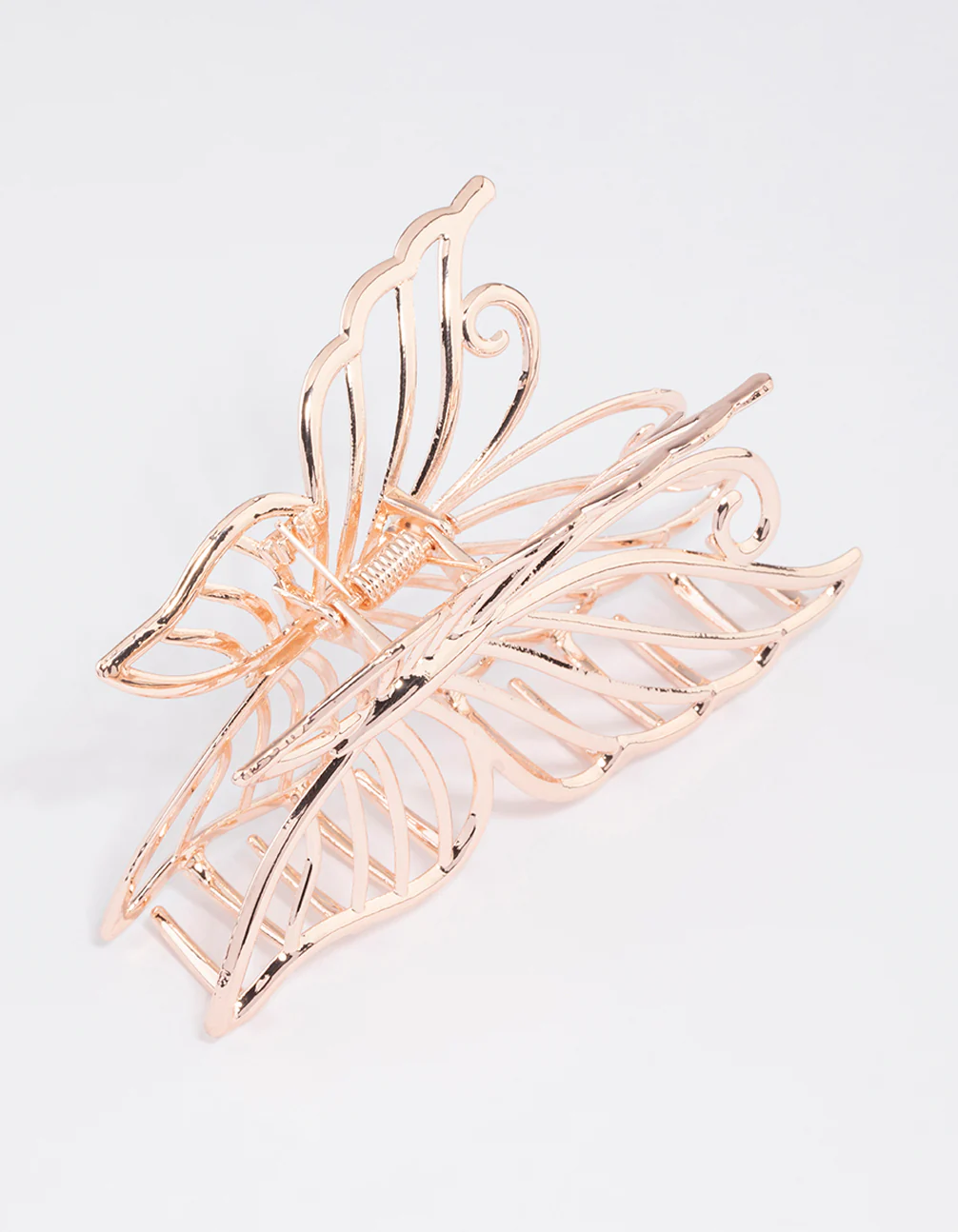 Rose Gold Detailed Butterfly Claw Clip - Image 2