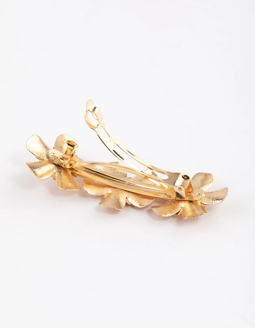 Gold Diamante Flower Hair Clips - Image 3