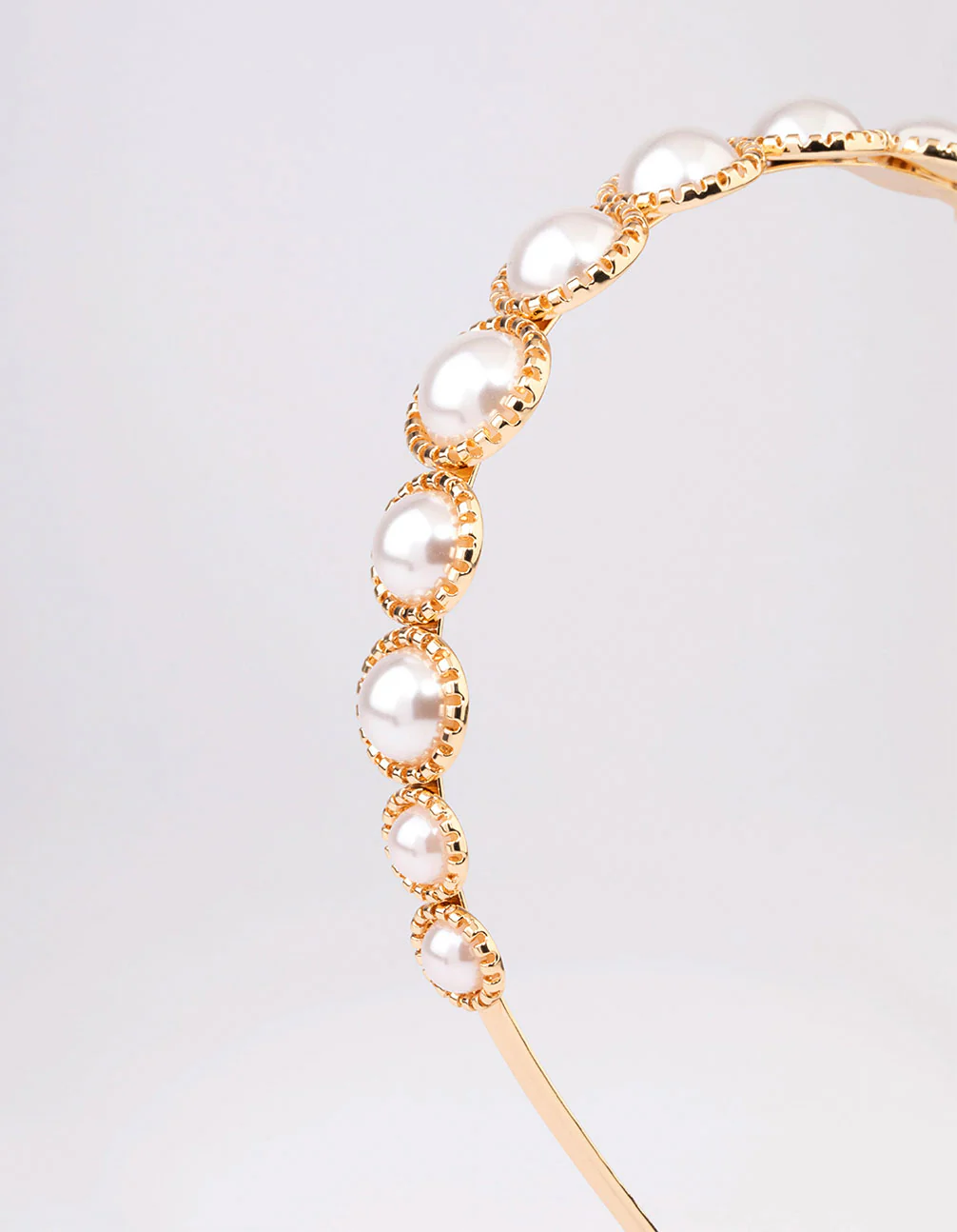 Gold Dome Pearl Headband - Image 2