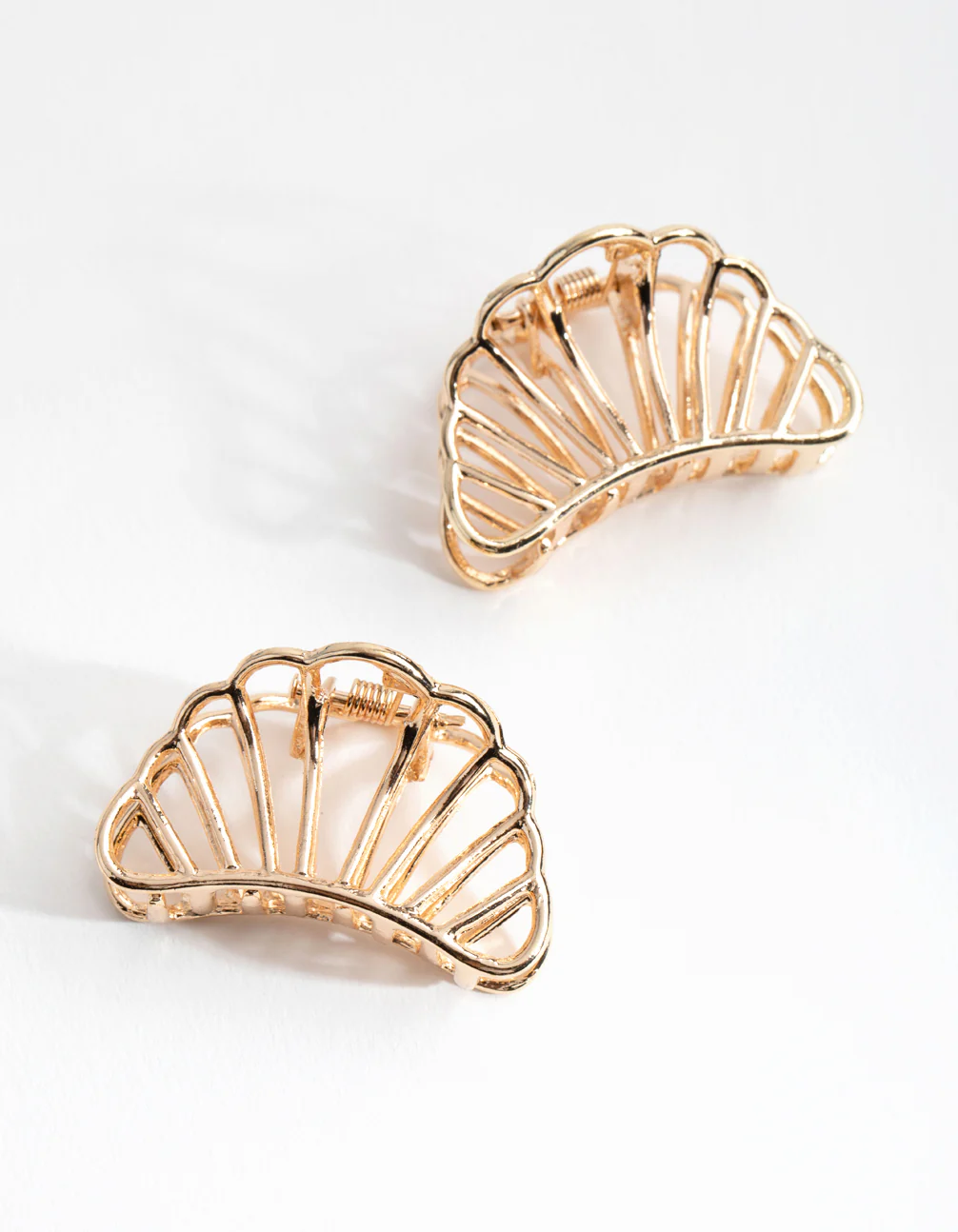 Gold Metal Clam Shell Pack Claw - Image 2