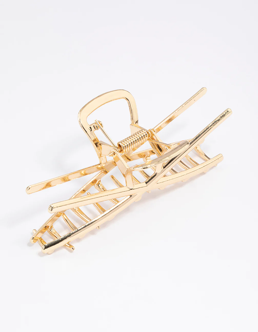 Gold Molten Cross Claw Clip - Image 2
