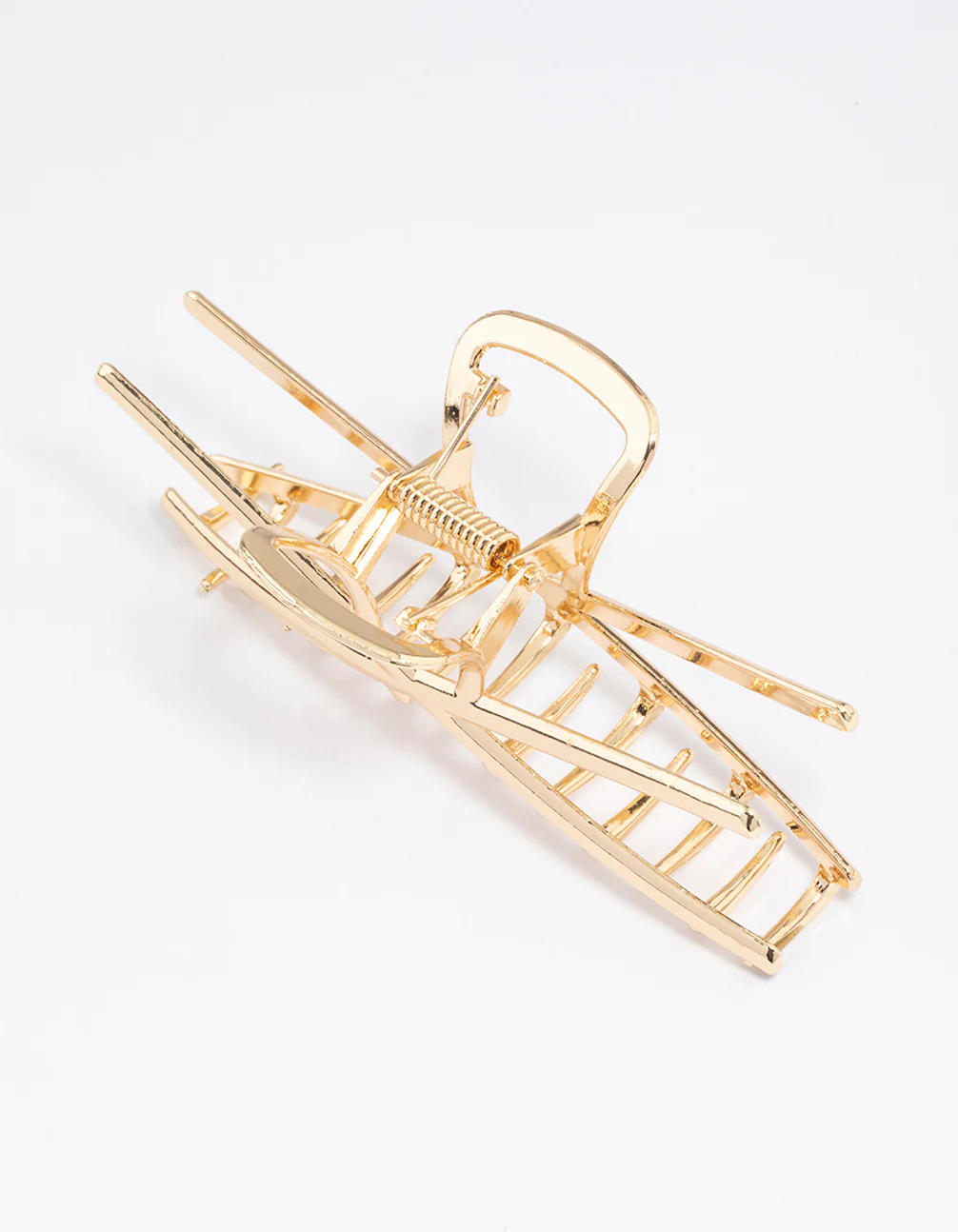 Gold Molten Cross Claw Clip - Image 3