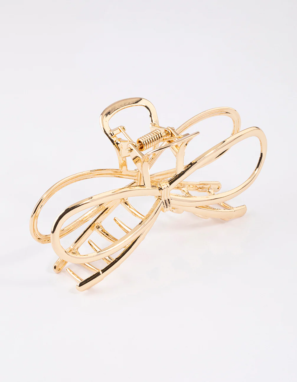 Gold Molten Large Bow Claw Clip - Image 2