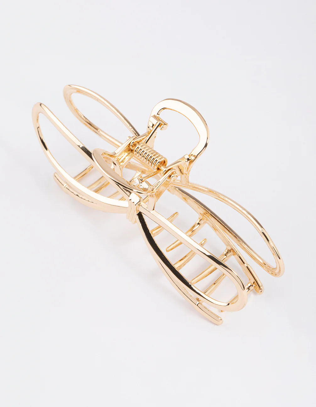 Gold Molten Large Bow Claw Clip - Image 3