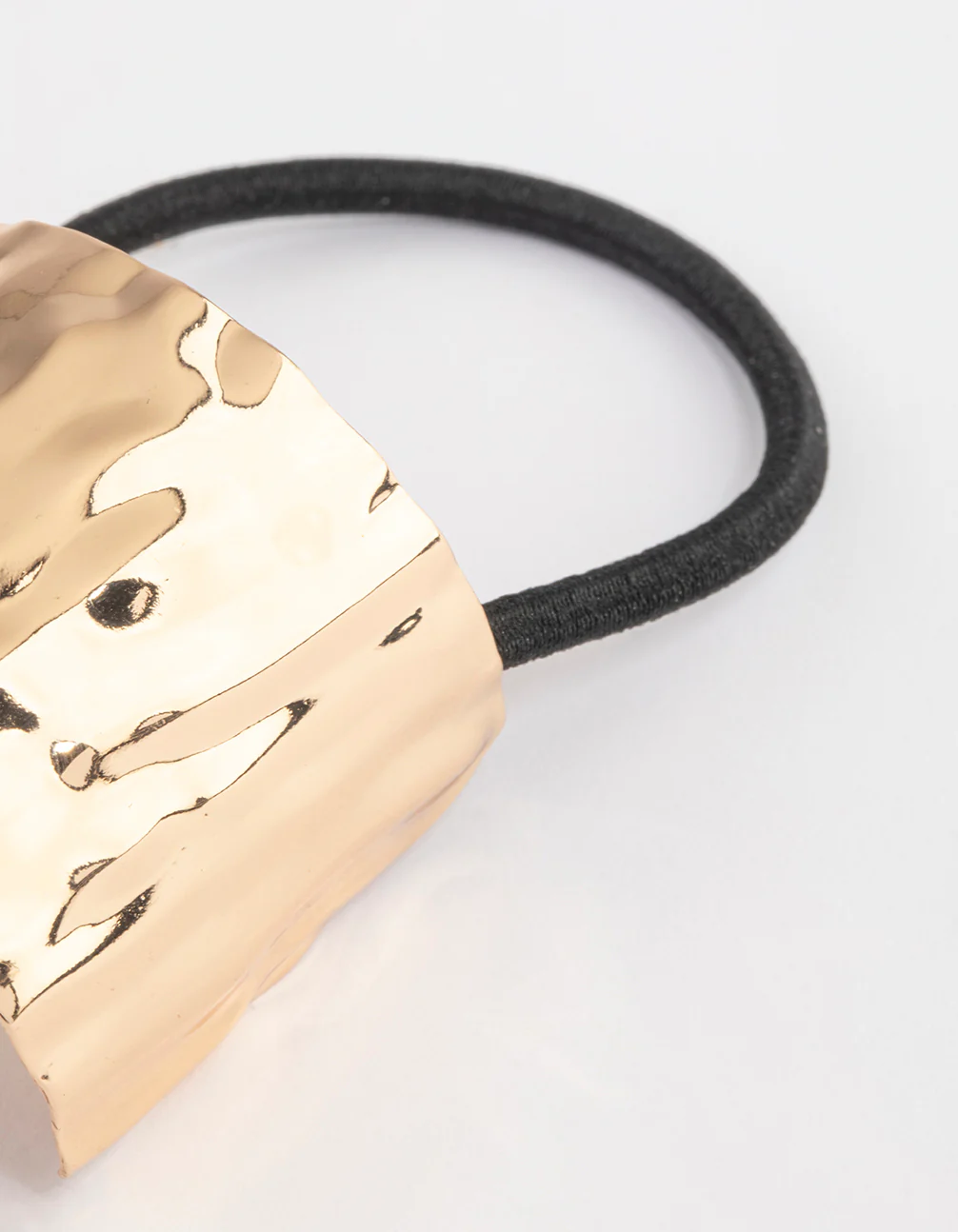 Gold Texture Wrap Pony Tie - Image 3