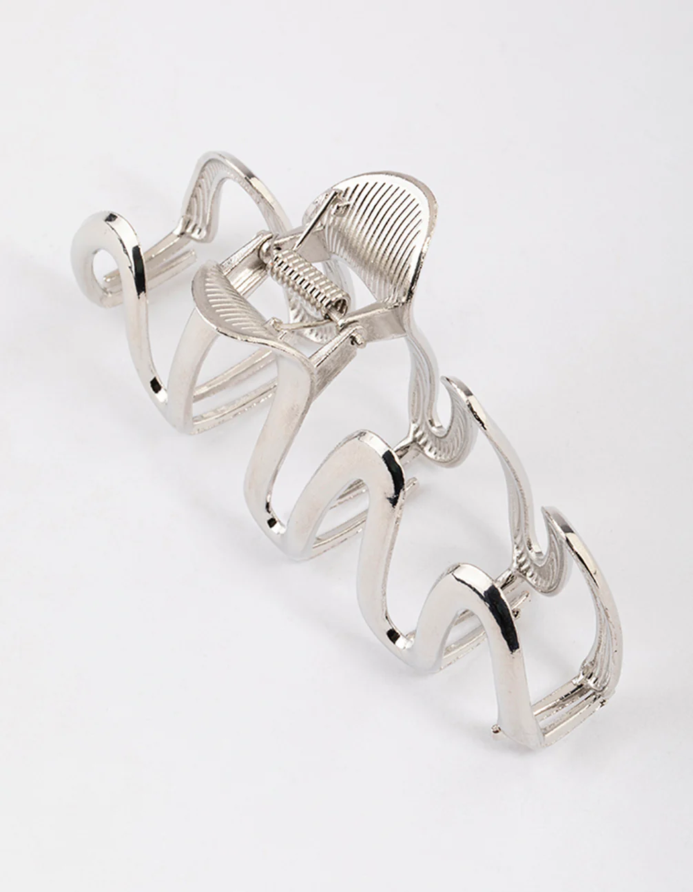 Silver Squiggle Claw Clip - Image 3